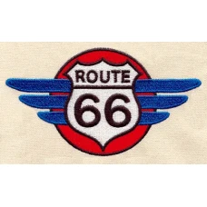 Parche Bordado Route 66 alas
