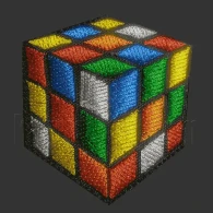 Parche Bordado Rubik