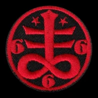 Parche Bordado Simbolo satanico
