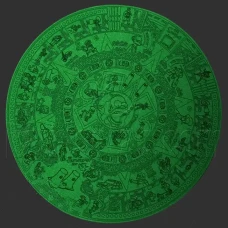 Parche Simpson calendario azteca