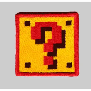 Parche Bordado Super Mario interrogacion
