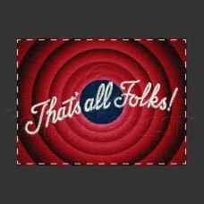 Parche Bordado Thats all folks!