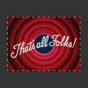 Parche Bordado Thats all folks!