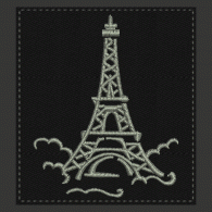 Parche Bordado Torre Eiffel Paris