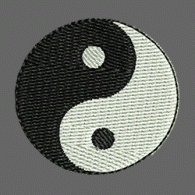 Parche Bordado Yin yang