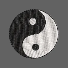 Parche Bordado Yin yang
