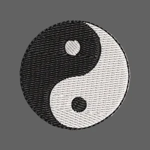 Parche Bordado Yin yang