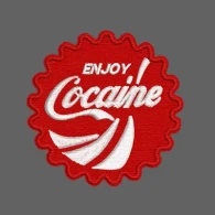 Parche Bordado cocaina
