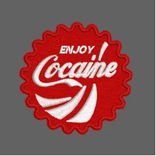 Parche Bordado cocaina