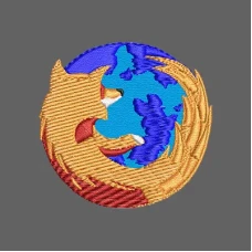 Parche Bordado firefox
