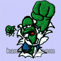 Parche Bordado homer hulk