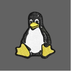 Parche Bordado linux