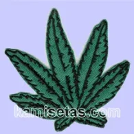 Parche Bordado marihuana