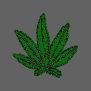 Parche Bordado marihuana