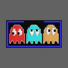 Parche Bordado pacman