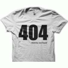 Camiseta 404 not found