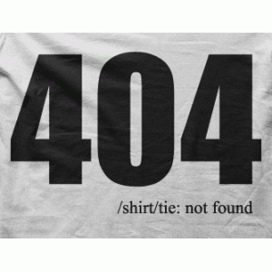 Camiseta 404 not found-detalle
