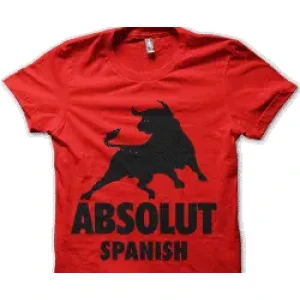 Camiseta Absolut Spanish