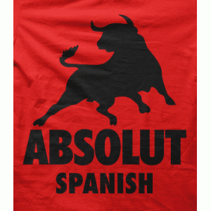 Camiseta Absolut Spanish-detalle
