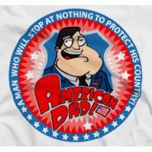 Camiseta American dad-detalle