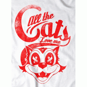 Camiseta Amor gatuno-detalle
