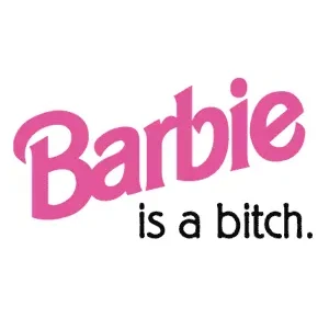 Camiseta Barbie is a bitch-detalle