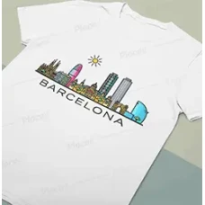 Camiseta Barcelona-skyline