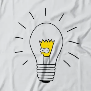 Camiseta Bart-bombilla-detalle