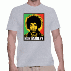 Camiseta Bob Marley JimiHendrix