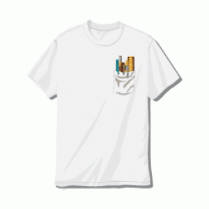 Camiseta Bolsillo lapices