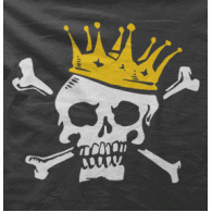 Camiseta Calavera corona-detalle