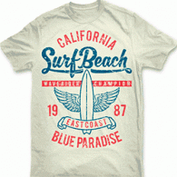 Camiseta California-Surf-Beach