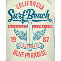 Camiseta California-Surf-Beach-detalle