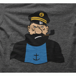 Camiseta Capitan-Haddock-detalle