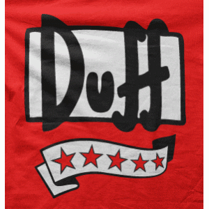 Camiseta Cerveza Duff-detalle