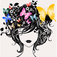 Camiseta Chica mariposas-detalle Camiseta Chica mariposas-detalle