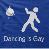 Camiseta Dancing is gay I-detalle