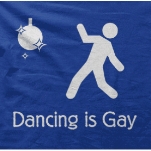 Camiseta Dancing is gay I-detalle