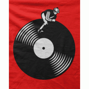Camiseta Disc jockey-detalle