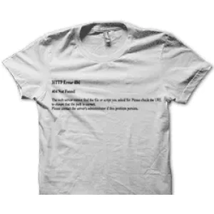 Camiseta Error 404