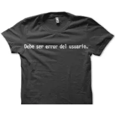 Camiseta Error usuario
