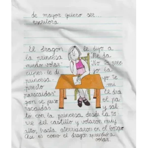 Camiseta Escritora-detalle