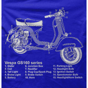 Camiseta Esquema Vespa-detalle