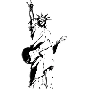 Camiseta Estatua rock-detalle