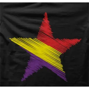 Camiseta Estrella republicana-detalle