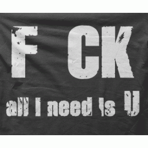 Camiseta Fck all i need-detalle