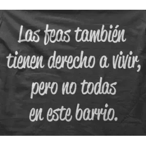 Camiseta Feas-detalle