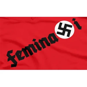 Camiseta Feminazi-esvastica-detalle