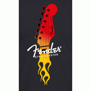 Camiseta Fender Stratocaster-detalle