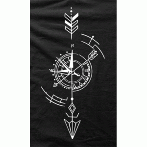 Camiseta Flechas geometricas-detalle